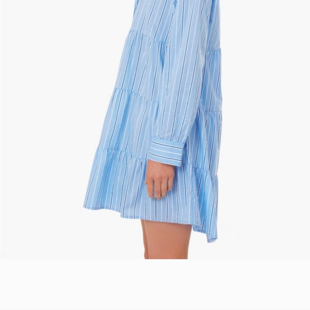 Tuckernuck Pomander Place Blue Striped Mini Dress Size Large - Picture 7 of 7